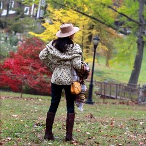 Vintage fall chunky sweater/ cardigan Sz S